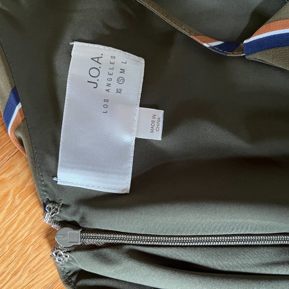 Striped Olive Dress - Picture 7 of 7